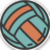 Sticker volley-ball (Devant)