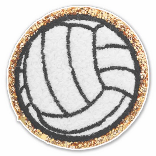 Sticker Volley-ball de Chenille (Devant)