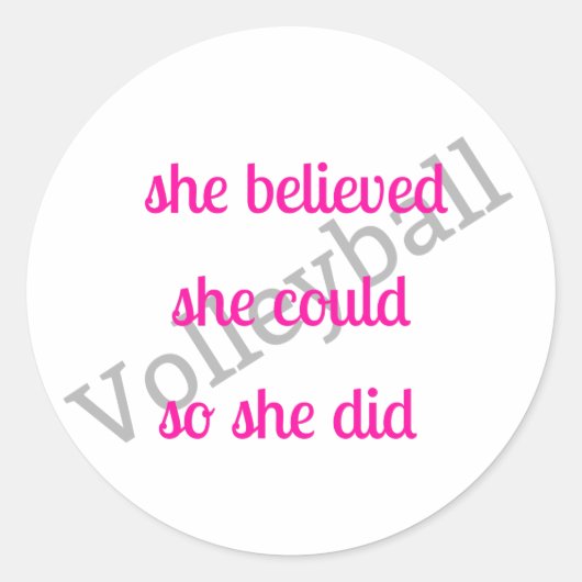 Sticker Volleyball (Devant)