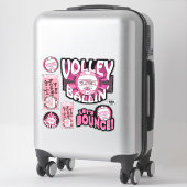 Sticker Volleyball rose (Sur valise)