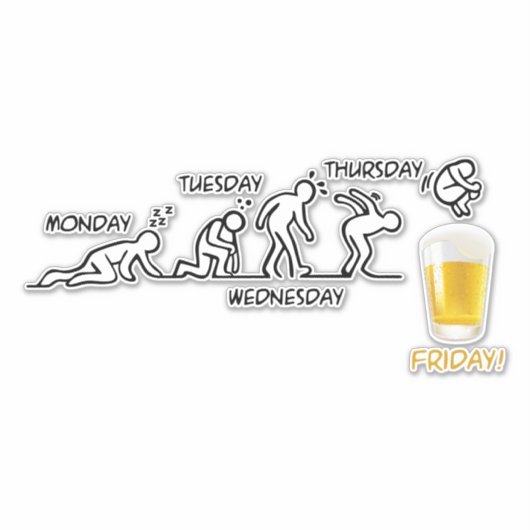 Sticker Volution de la bière (Devant)