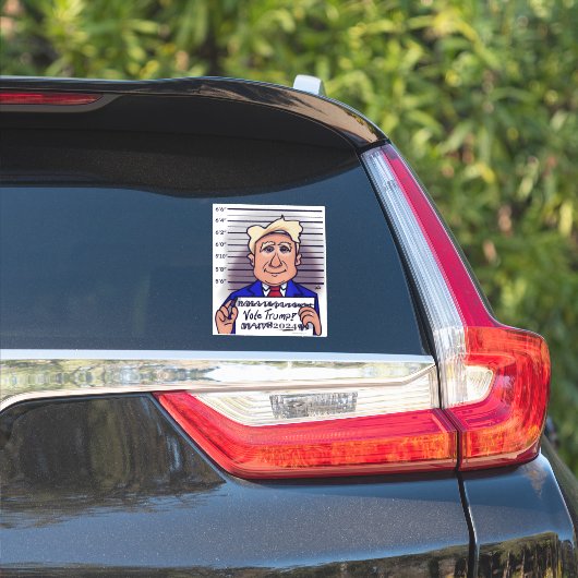 Sticker voor aangepaste afsnijding van Trump (Auto Zijkant)