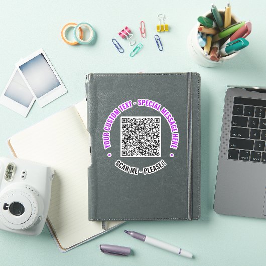 Sticker voor aangepaste QR-code Scaninformatie Jou (iPad Cover)