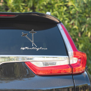 Sticker voor auto met zwarte ninja-zwaard naam scr