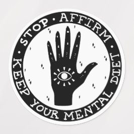 Sticker voor bestrating en anifestering