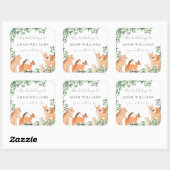 Sticker voor boekplaat bosdieren wit (Vel)