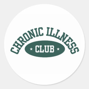 Sticker voor de Chronische Ziekte Club, bewustzijn