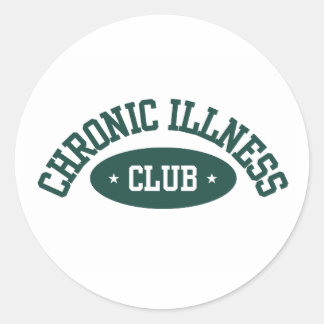 Sticker voor de Chronische Ziekte Club, bewustzijn