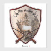 Sticker voor de jacht op honden (Vel)