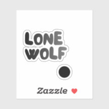 Sticker voor de Lone Wolf Club