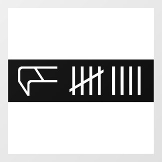 Sticker voor de stootband-score