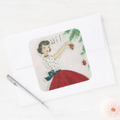  sticker voor de versiering van vrouwelijke retro- (Envelop)