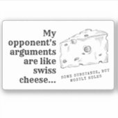 Sticker voor debaters (Voorkant)