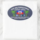 Sticker voor democratie handhaven (Tas)