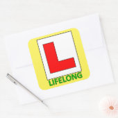 Sticker voor een leven lang leren (Envelop)