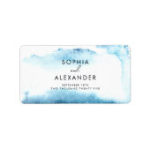 Sticker voor een moderne bruiloft. (Voorkant)