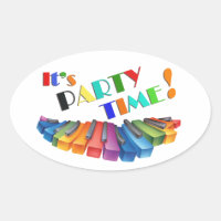 Sticker voor feestkleur