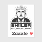 Sticker voor Funny Anti Trump (SHITLER) (Vel)
