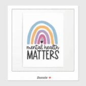 Sticker voor geestelijke gezondheid (Vel)