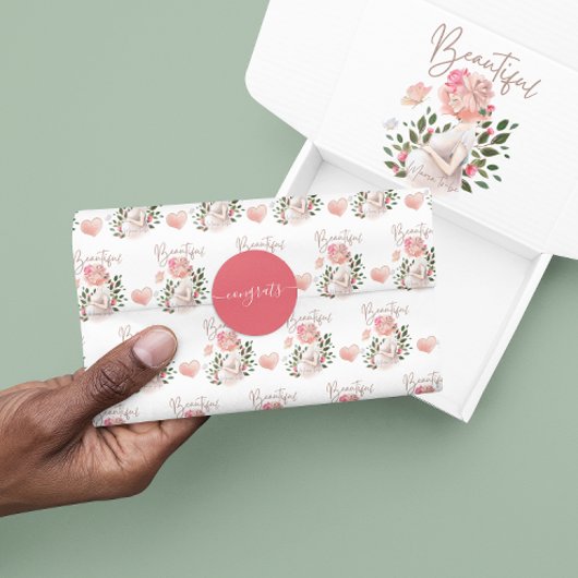 Sticker voor gefeliciteerd