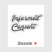 Sticker voor geïnformeerde toestemming (Vel)