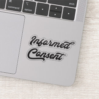 Sticker voor geïnformeerde toestemming