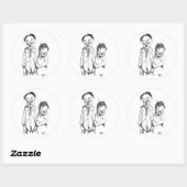 Sticker voor het tekenplein Mamma en Pappa (Vel)