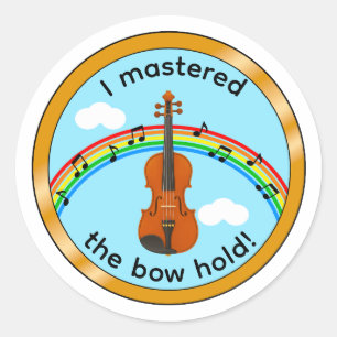 Sticker voor het vasthouden van een vioolstok voor