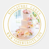 Sticker voor het verpakken van taarten (Voorkant)