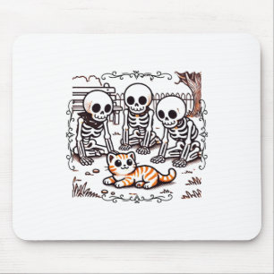 Sticker voor het verzamelen van skeletten Muismat
