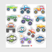 Sticker voor honkbeep-vroom-monstertrucks (Vel)