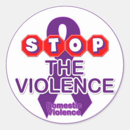 Sticker voor huiselijk geweld