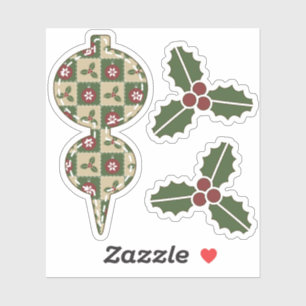 Sticker voor kerstquilt Contour