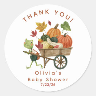 Sticker voor Little Pumpkin Baby Shower Favor