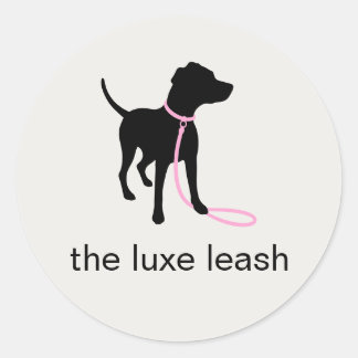 Sticker voor luxe hondenuitlaatservice | Logo met 