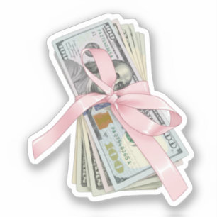 Sticker voor manifestatie van geld