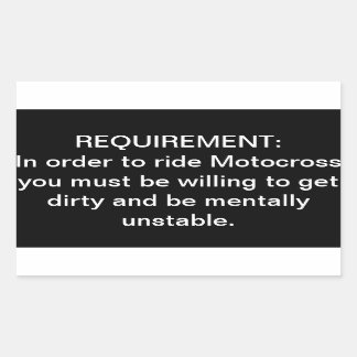 sticker voor "mentaal instabiele motorcross"-verei
