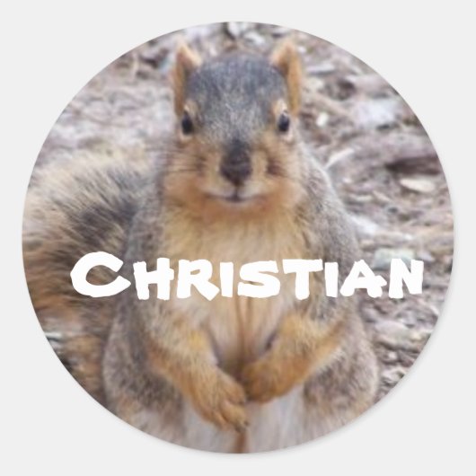 sticker voor naam: Christelijk (Voorkant)