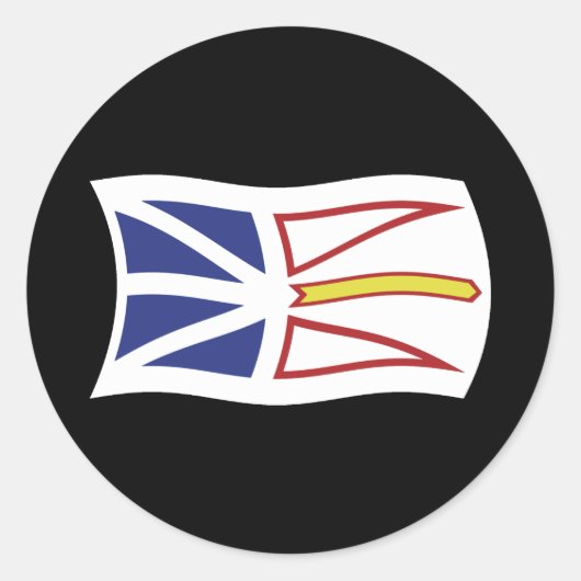 Sticker voor Newfoundland en Labrador Flag (Voorkant)