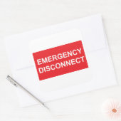 Sticker voor noodontkoppeling (Envelop)