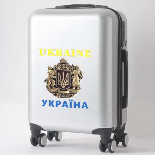 Sticker voor Oekraïense ondersteuning (Koffer)