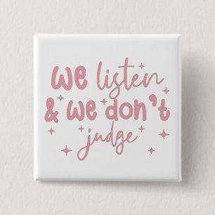 Sticker voor Ondersteunende prijsopgave Vierkante Button 5,1 Cm