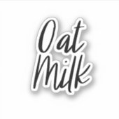 Sticker voor opslag van havermelk (Voorkant)