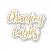 Sticker voor opslag van laadkabels (Voorkant)