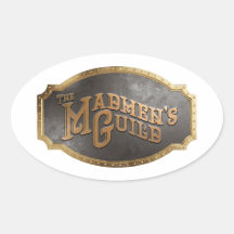 Sticker voor plaquette van Gilde der Gekken