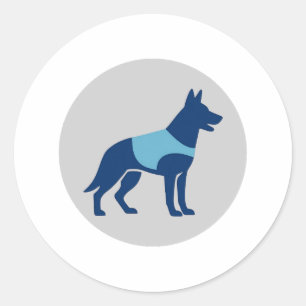 Sticker voor politie K9-eenheidshond