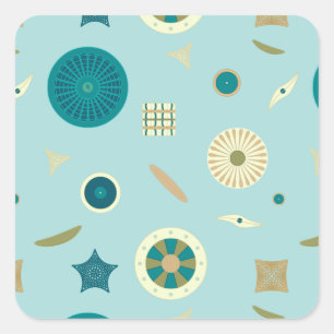 Sticker voor prachtige diatomen