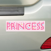 Sticker voor prinses bumper (Op auto)