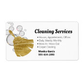 Sticker voor reinigingsservice met draagbaar Visit (Voorkant)