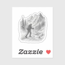 Sticker voor Skitoeren in de Wildernis